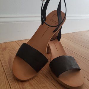 Dolice Vita black strap heels size 10